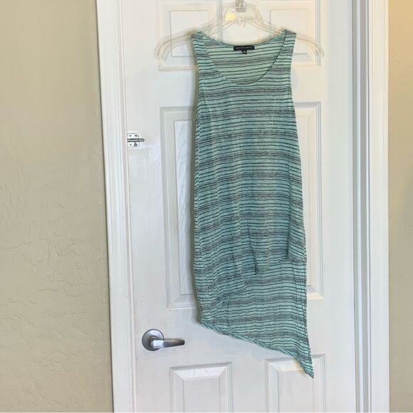 Saks Fifth Avenue Asymmetrical Tank Striped Size Medium - Picture 3 of 9